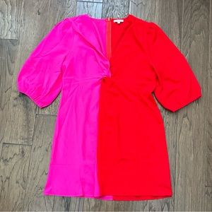NWOT Pink Lily Pink and Red twist front dress